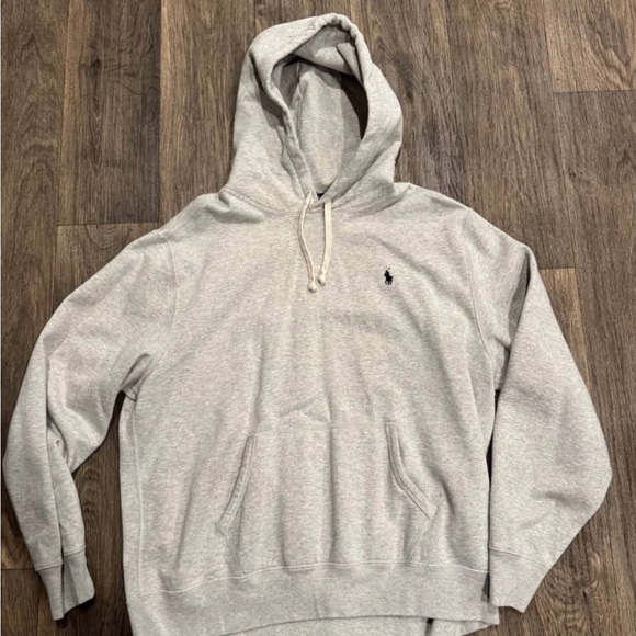 Ralph Lauren Other - Ralph Lauren Light Gray Hooded Sweatshirt with Polo Pony